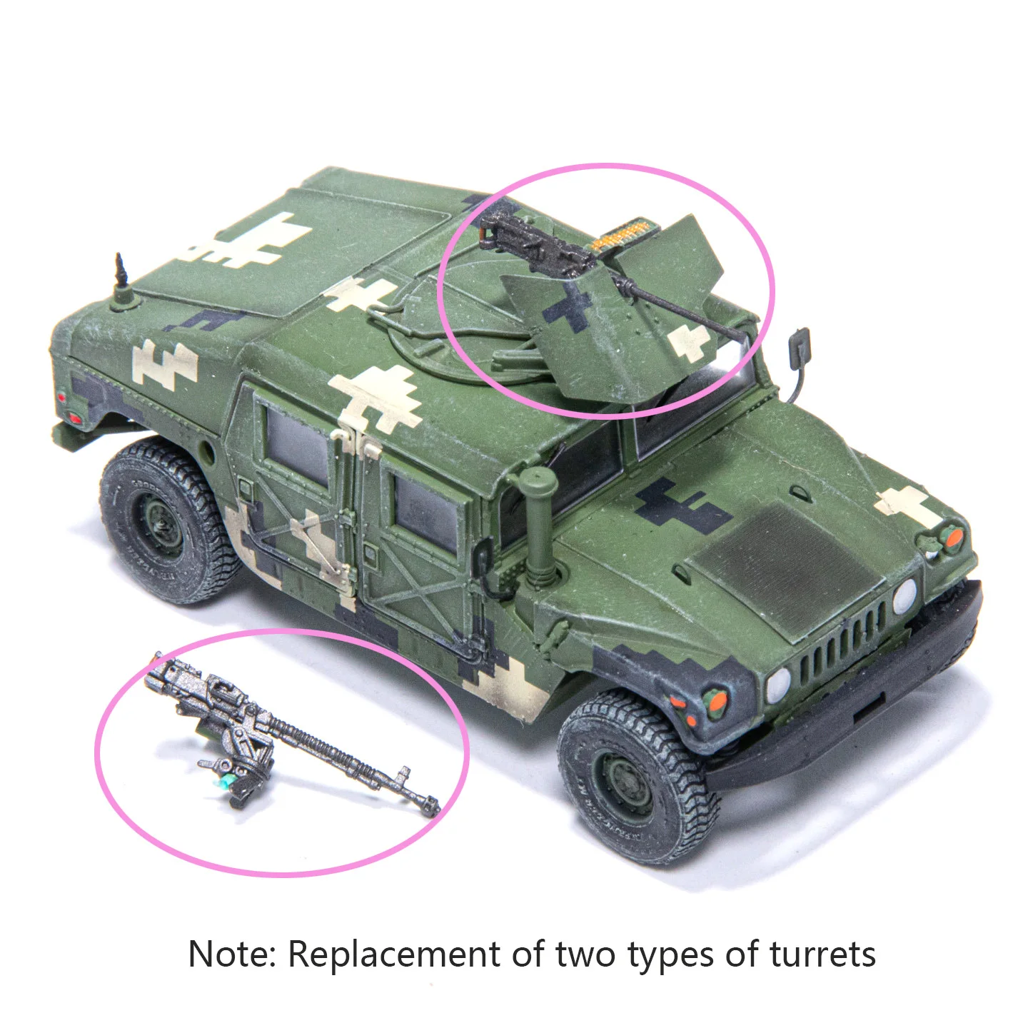 1-72-tm-tf8398-char-m1025-camouflage-ukrainien-deux-tourelles-remplacables-modele-fini-et-statique