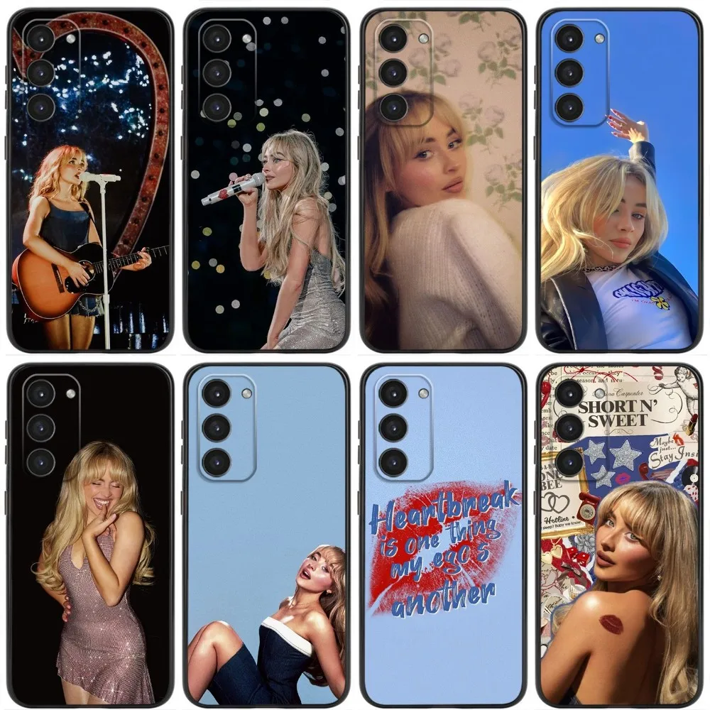 

Singer S-Sabrina C-Carpenter Phone Case For Samsung Galaxy A20,A21s,A22,A31,A32,A52,A53,A72,73,A80,A91 Soft Silicone Black Cover
