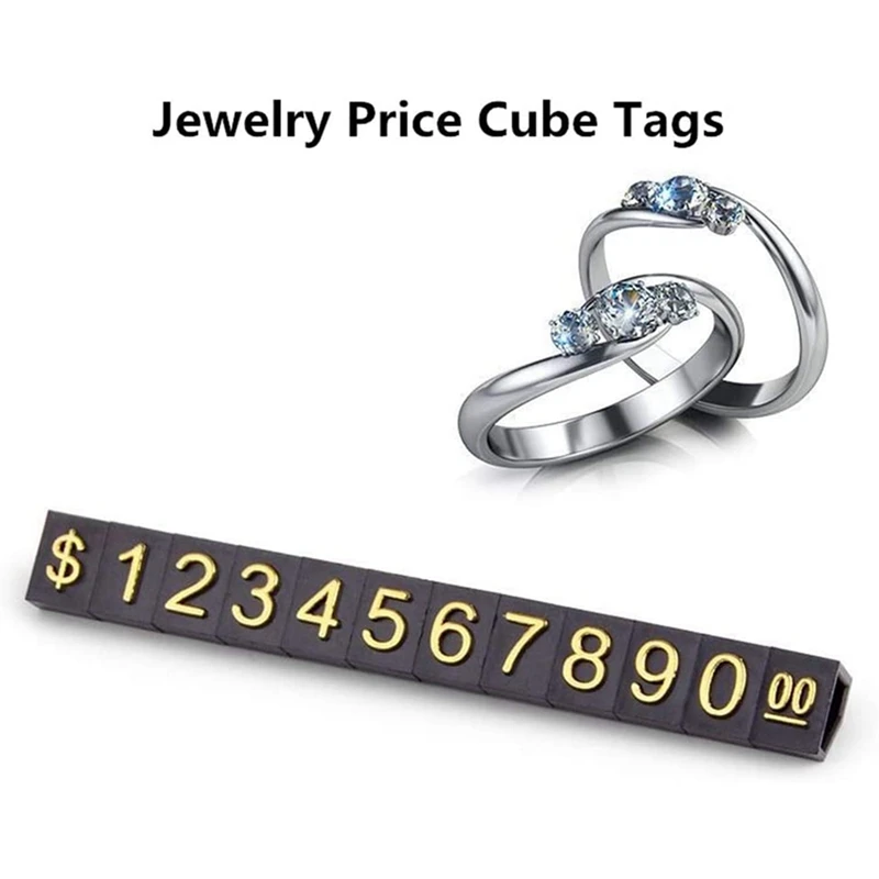 Горячая продажа TTKK, 40 комплектов, квадратный регулируемый ценник для отображения цен, подставка с номером, буквой, долларовый ценник, комплект