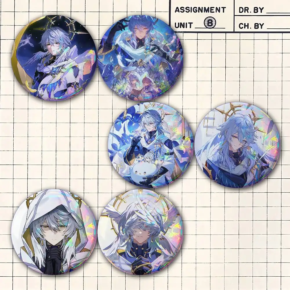 Sunday Robin Honkai Star Rail Button Badge 2PC Sets for Bags & Clothes & Accessories Metal Pin Vibrant Collection