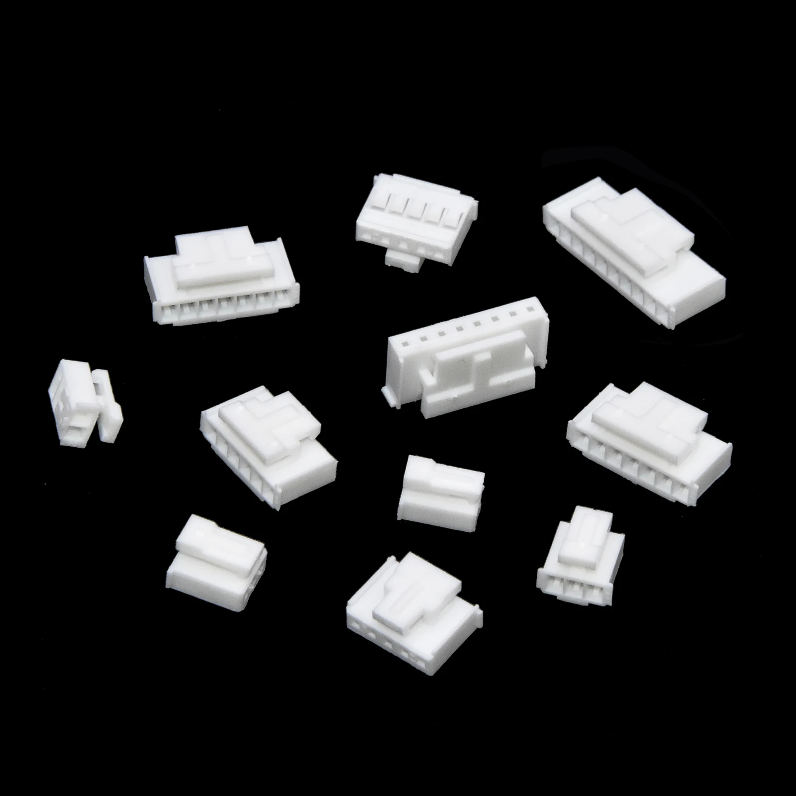 20PCS HY2.0MM pitch rubber shell plug , Connector with lock buckle, hollow male shell connector terminal 2P/3/4/5/9/7/810P