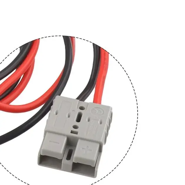 50a To 45A Extension Cable 1.8M 10AWG Tinned Copper Wire With Silver Plated Connector For Battery Solar Forklift Power Accessory