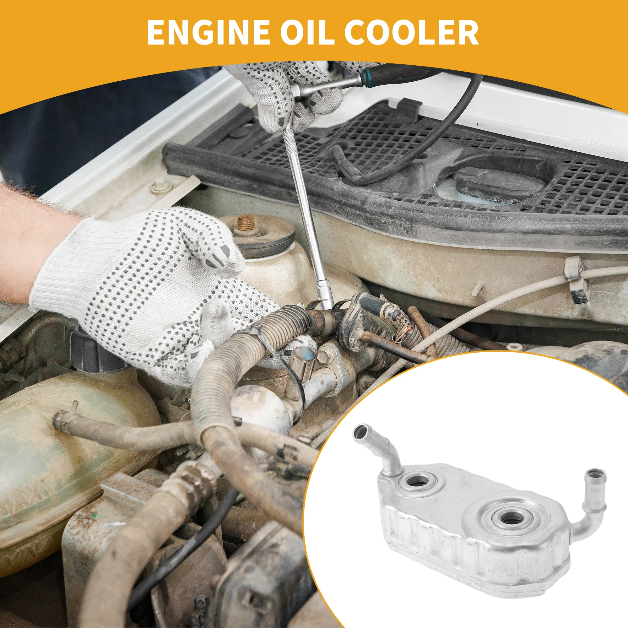 

Масляный радиатор двигателя UXCELL для Audi A3 1999-2003 No.096409061E Масляный радиатор трансмиссии