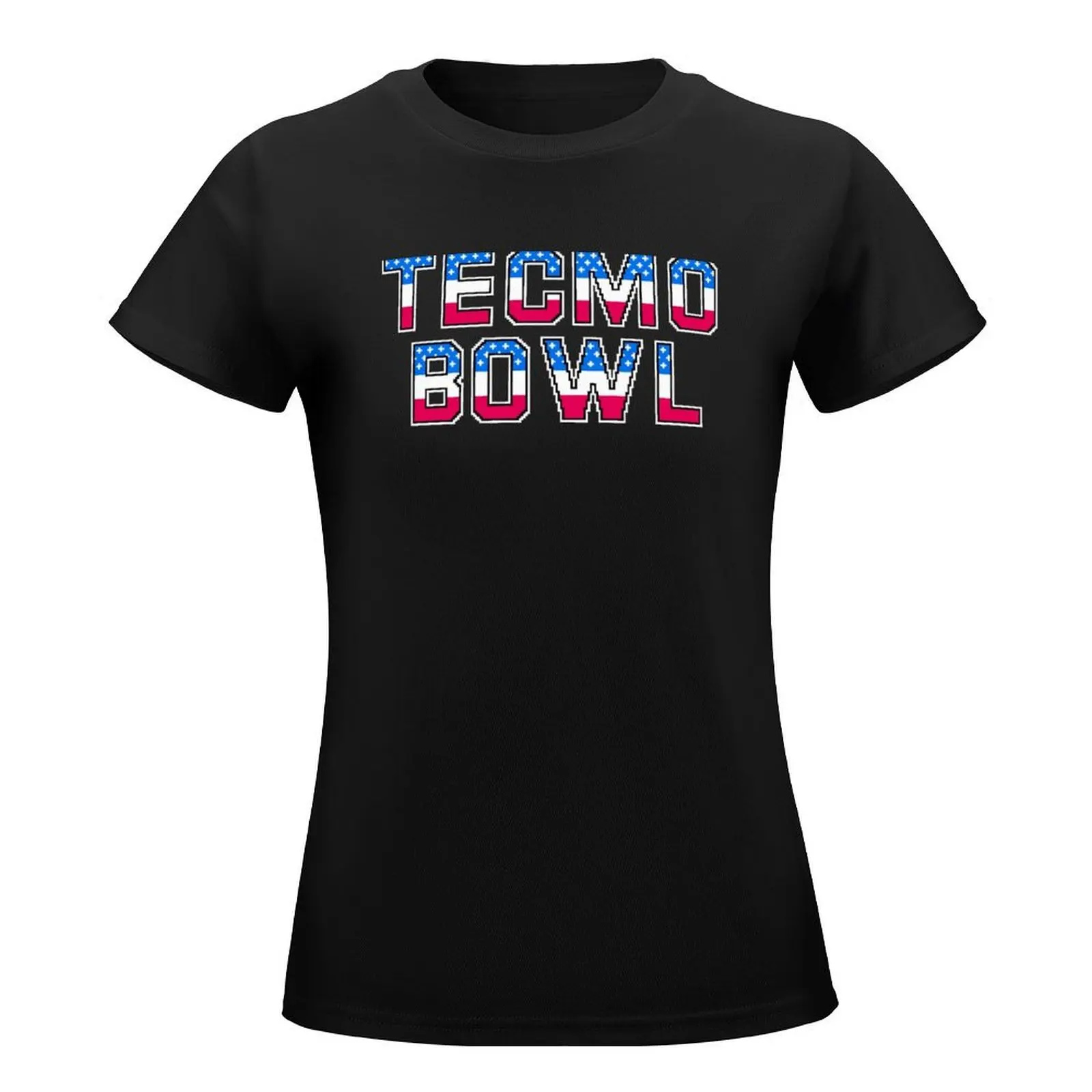 Tecmo Bowl Logo T-Shirt aesthetic clothes female Blouse tees western t-shirt dress for Women