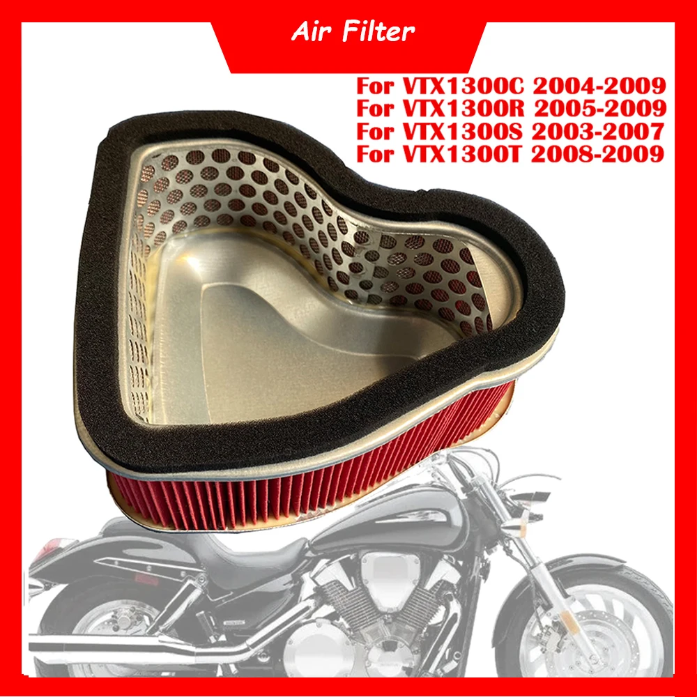 

Motorcycle Engine Air Filter Cleaner Air Intake Filter Element For Honda VTX1300 C/R/S/T VTX1300C VTX1300R VTX1300S VTX1300T