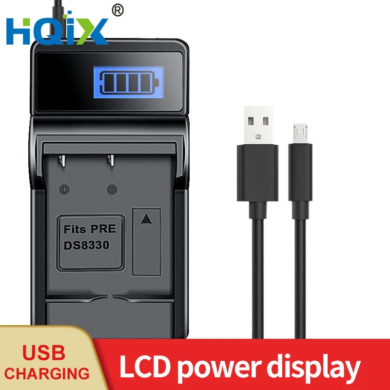 HQIX for Premier DS-7450 A350 DS8340 SL-83 Camera DS-8330 Charger Battery