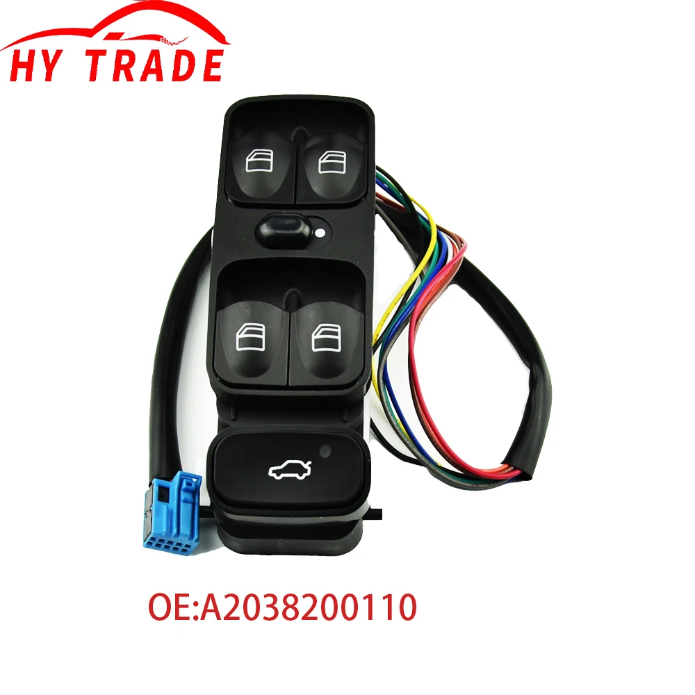 Power Master Window Switch Button For Mercedes Benz W203 C200 C220 C180 C230 A2038200110 2038200110 2038210679 A203821067 Class