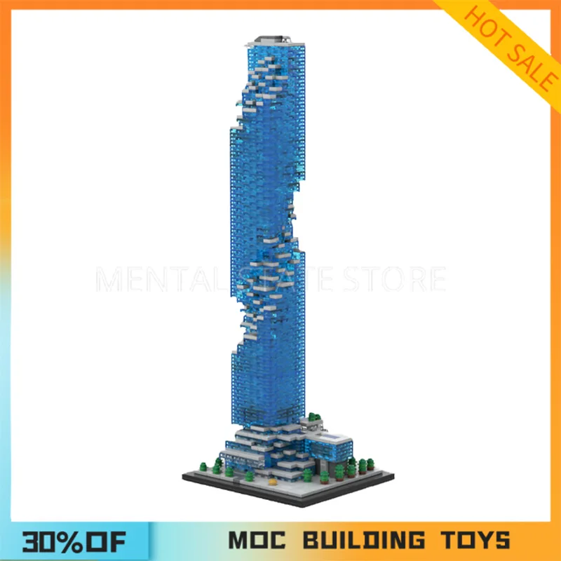 

НОВЫЕ 1839 шт. индивидуальные MOC MahaNakhon, строительные блоки, технологические кирпичи, сделай сам, креативная сборка, образовательные игрушки, праздничные подарки
