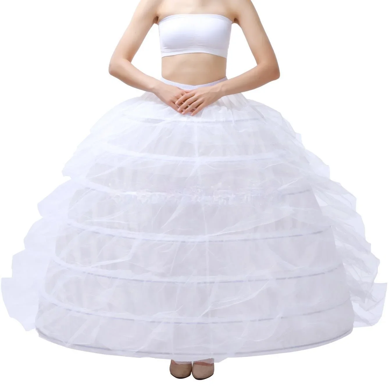 Steel Pettiskirt Crinoline Wedding Dress Crinoline Crinoline Performance Costume Slip Dress Seven Circles