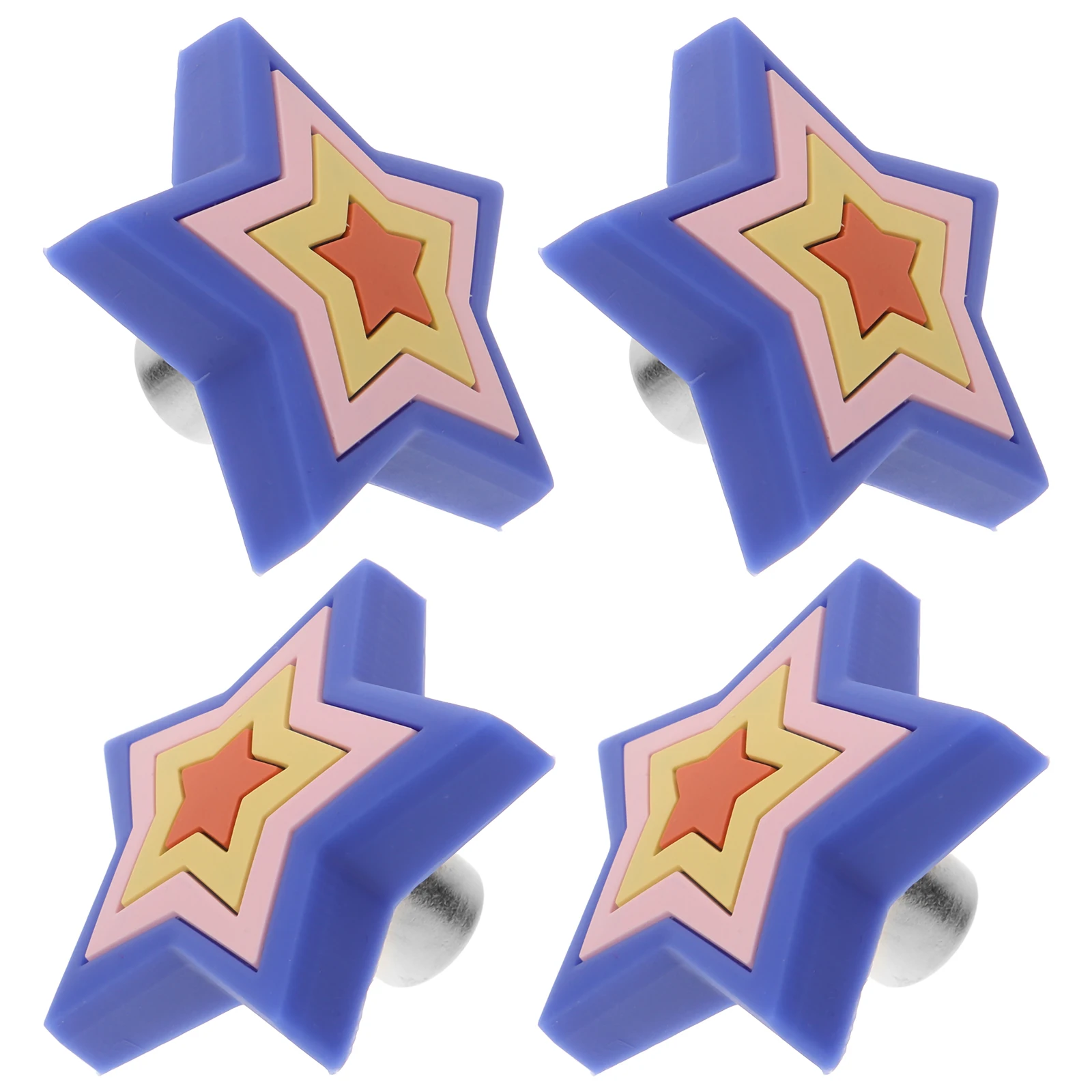 

4 Pcs Cartoon Anti-collision Handle Retro Decorative Pulls Kitchen Cabinets Drawer Knob