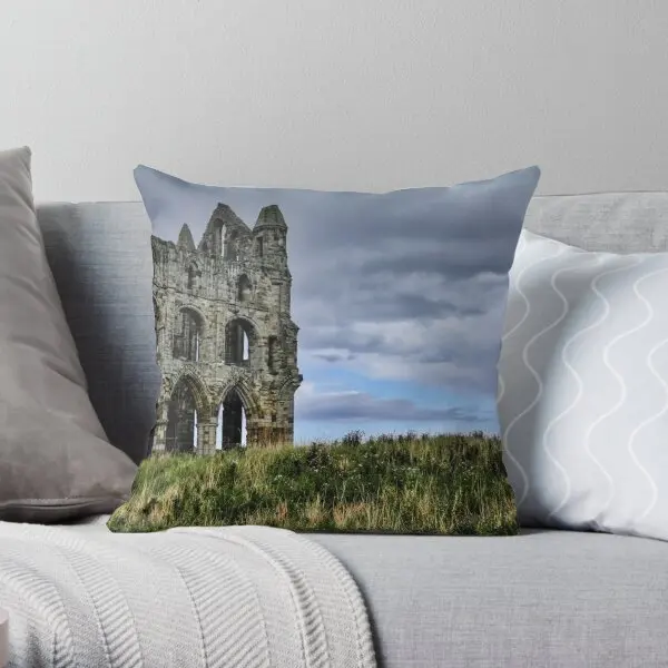 Whitby Abbey  Printing Throw Pillow Cover Sofa Case Soft Hotel Waist Fashion Home Fashion Comfort Pillows not include One Side