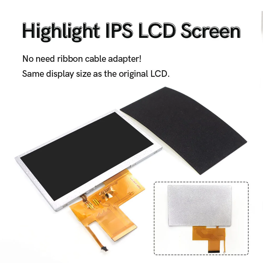 HISPEEDIDO IPS LCD Screen 1000 Highlight High Brightness Kits For PSP 1000 Console No Need Ribbon Cable Adapter