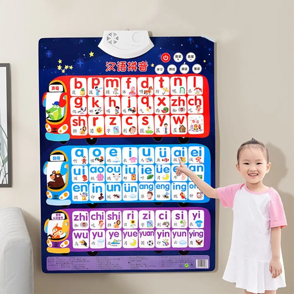 Karakter Kids Geschenken Alfabet Chinese Fonetische Audio Boek Audio Wall Chart Cognitieve Verlichting Chart Vroege Educatie Speelgoed