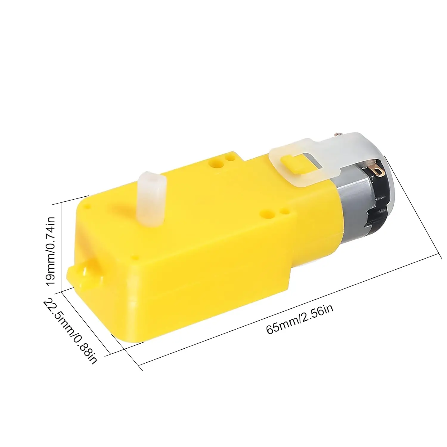 4pcs TT Motor Dual DC 3-6V Gearbox Motor 200RPM Ratio 1:48 Shaft Motor with 2.54mm Wire for Arduino DIY Smart Car Robot