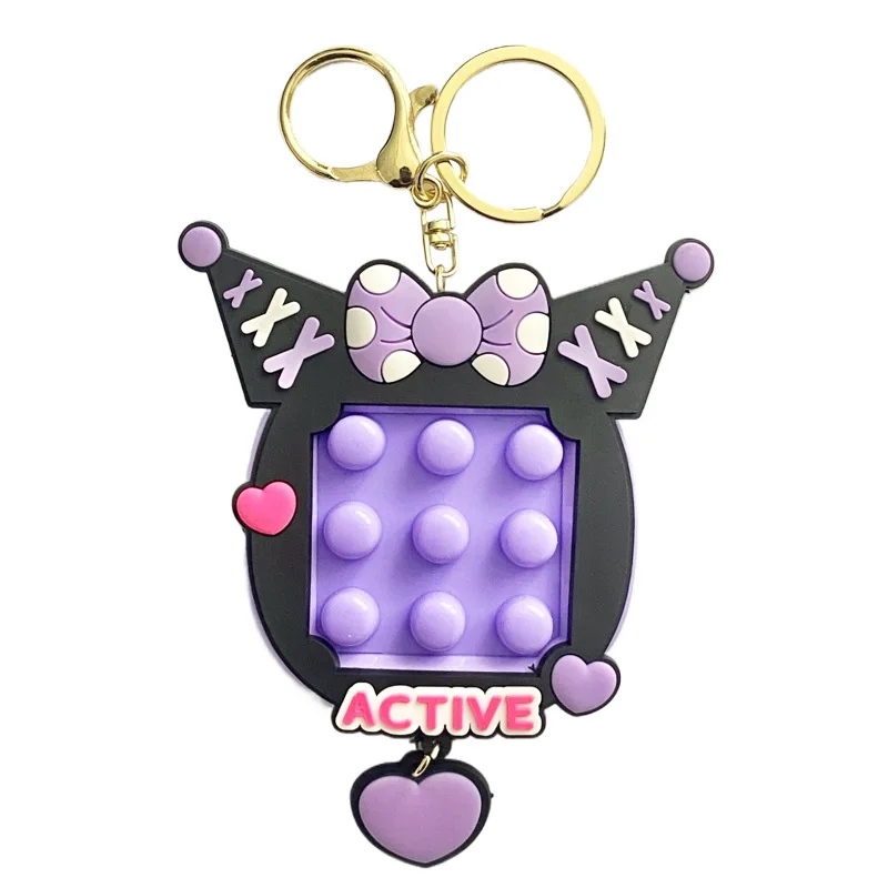 Nuovo cartone animato Sanrio Kulomi impastare felice portachiavi zaino ciondolo auto portachiavi ciondolo decompressione Vent piccoli giocattoli regalo