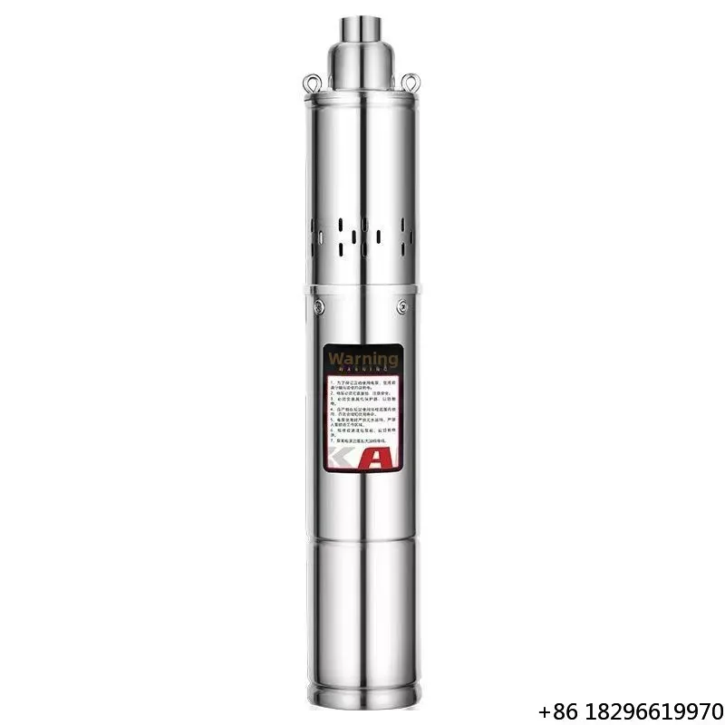QGD Stainless Steel Submersible Deep-well SCREW Pump 220V Single-phase 3L/min High-lift Irrigation & Water Supply