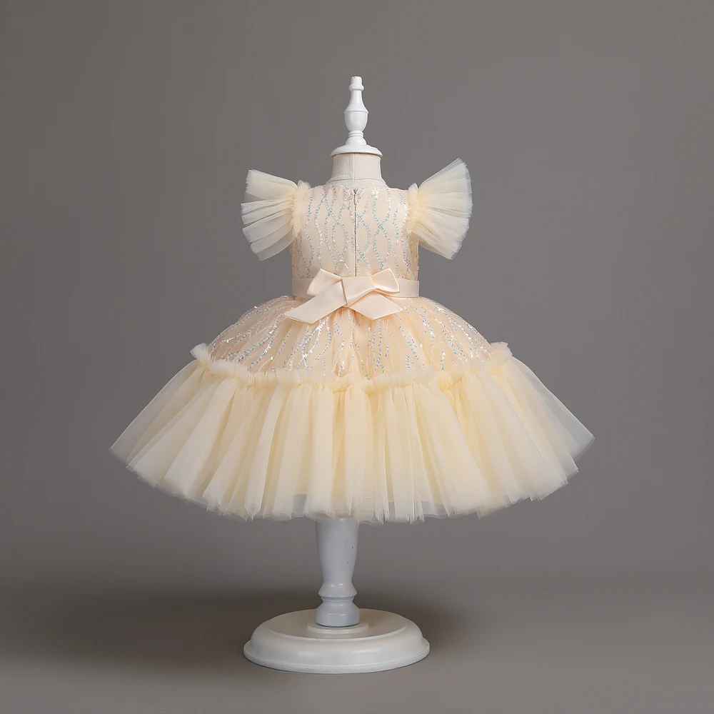 3-10 Years Girl Flower Princess Dress Kids Summer Gown Dresses For Girls Wedding Birthday Party Clothing Children Prom Costume