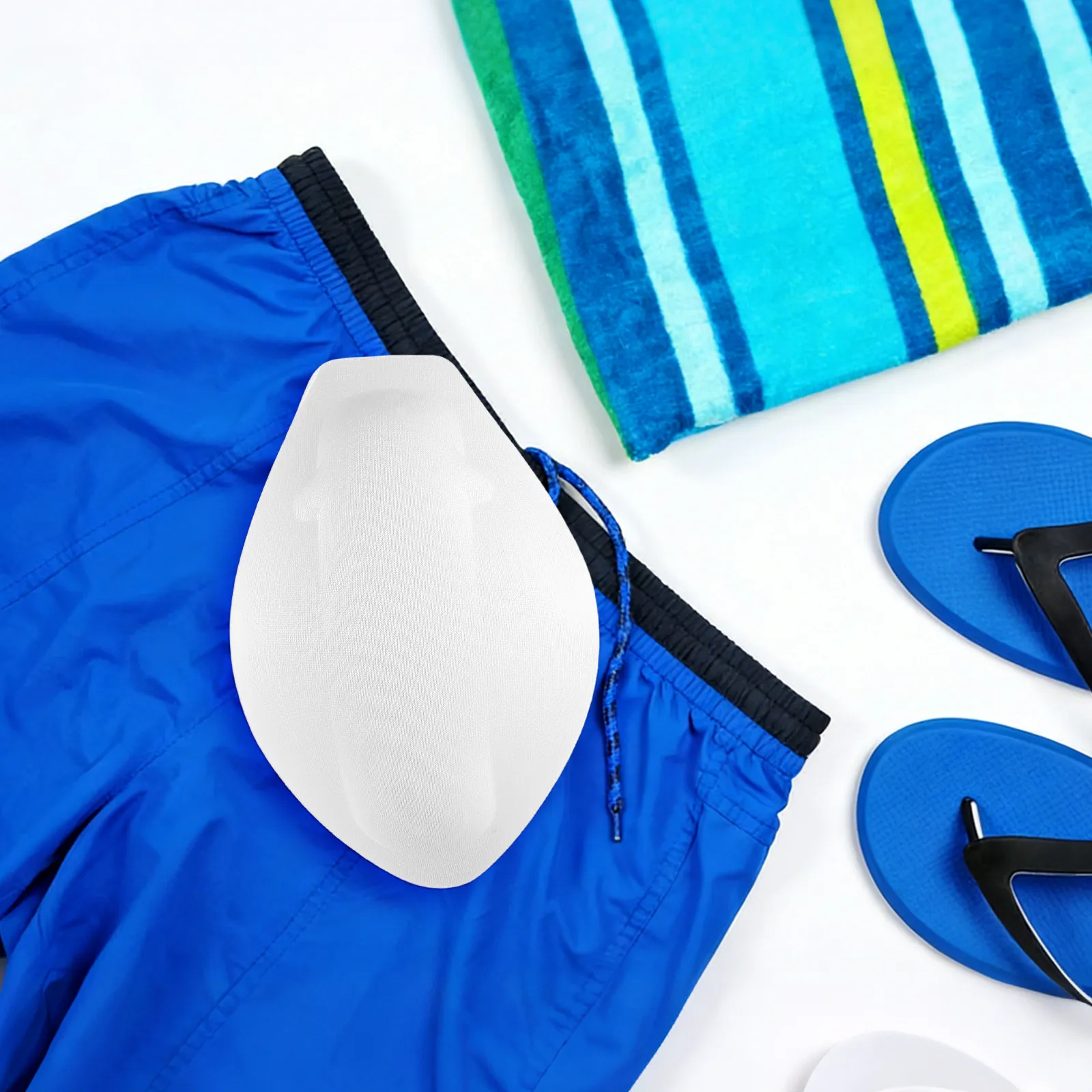 

2Pcs Men Underpants Bulge Cushions Premium Breathable Sponge Underwear Pad for Swim Trunks Shorts Jeans Stage Shows Private Part