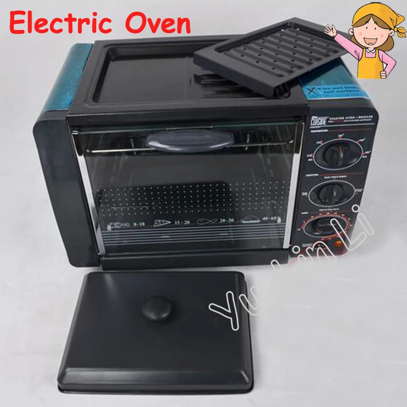 มัลติฟังก์ชั่เครื่องอบพิซซ่าเตาอบไฟฟ้าในครัวเรือนย่างเค้ก/ไก่/ปลาย่าง Macine