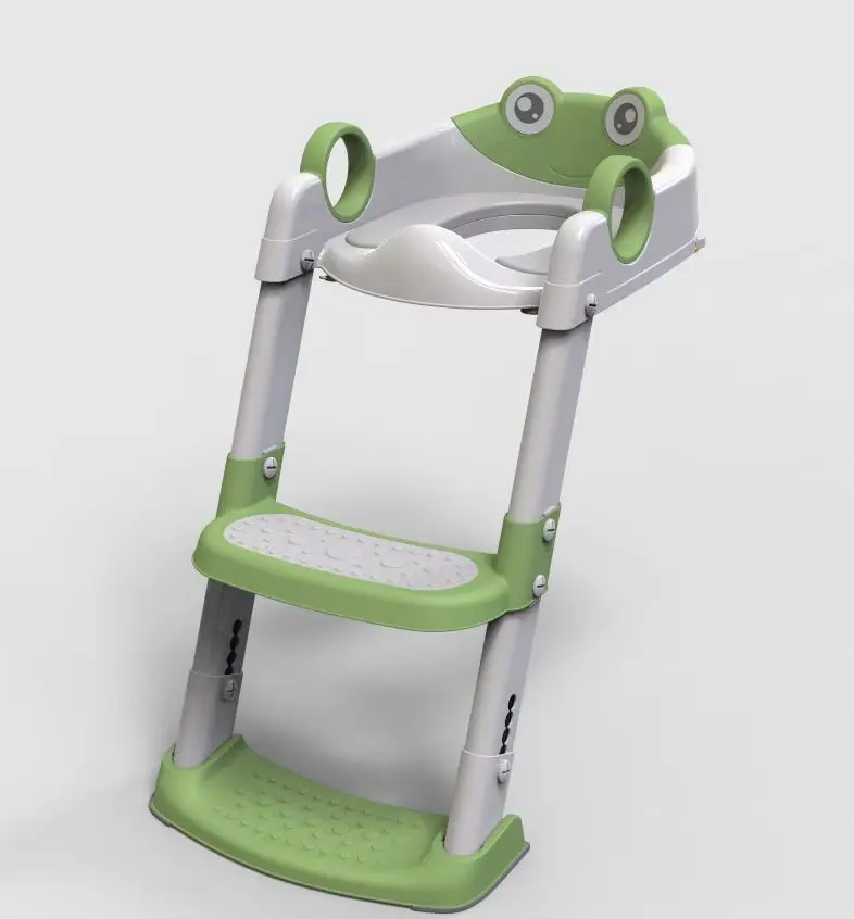 Potty Training Seat with Step Stool Ladder for Toddlers, Potty Training Toilet Anti-Slip Safe Pads Adjustable Height Legs