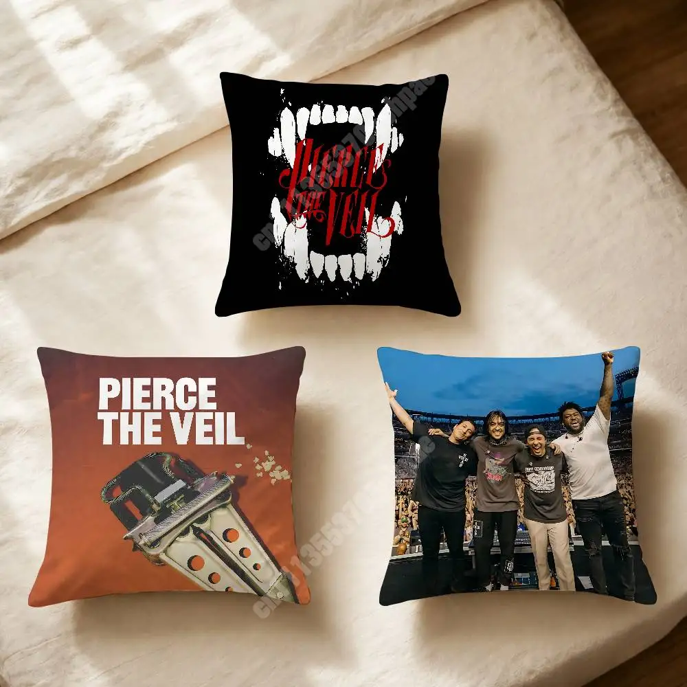P-Pierce The V-Veil Band Pillow Cover Sofa Couch Cushion Case Creative Workspace Accent Home Decor