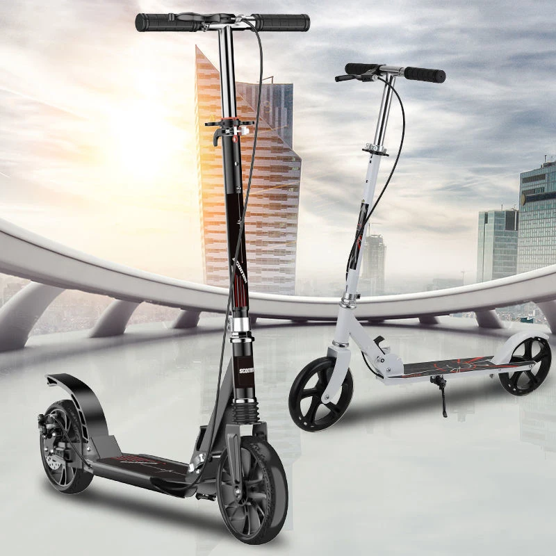 Adult Scooter Two Wheeled City School Campus Youth 8th Generation Scooter Folding Children\'s Two Wheeled 6 to 12 Years Old