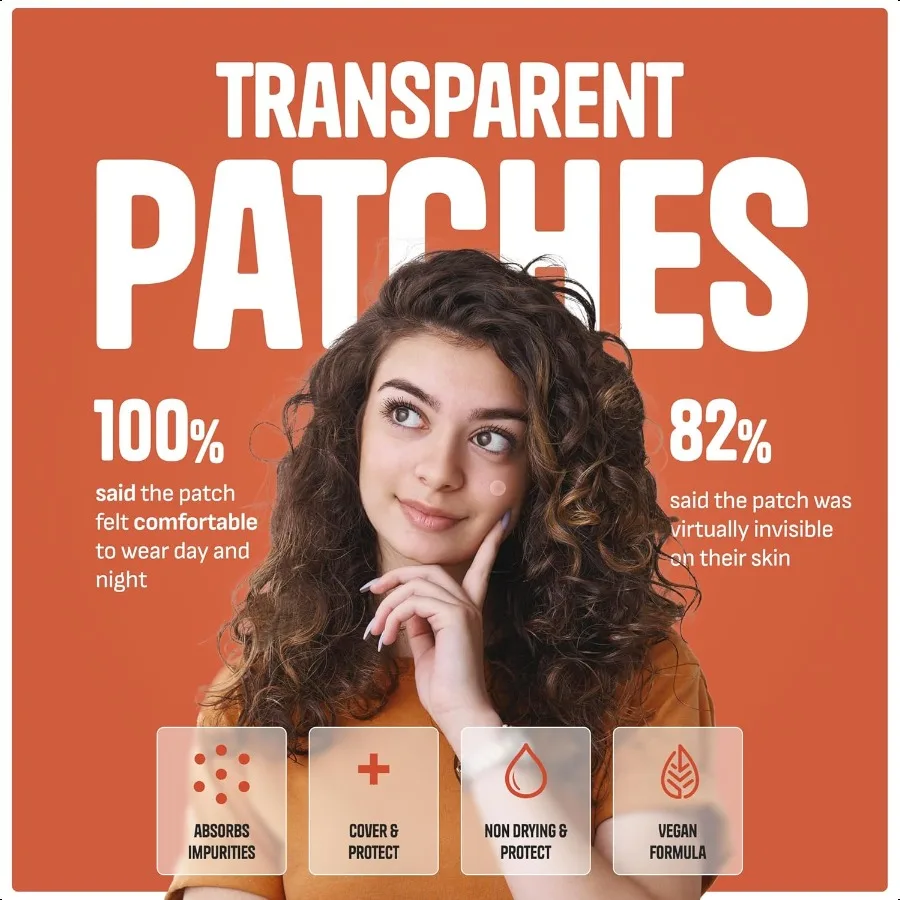 여드름 패치 데이 나이트 하이드로콜로이드 여드름 스티커 빠른 치유 피부 정화 투명 방수 스팟 트리트먼트 6개입