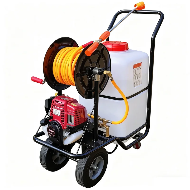 Trolley Electric Pesticide Spray 60L High-pressure Agricultural fuel Power Garden Spray Pesticide Spray Equipment