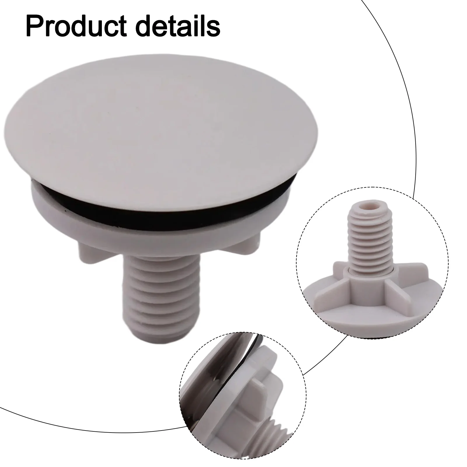 

Bathroom Kitchen Toilet Sink Stopper Part Parts Replace Replacement Tap Hole 1 Piece Tool 1pc 49mm ABS Plastic
