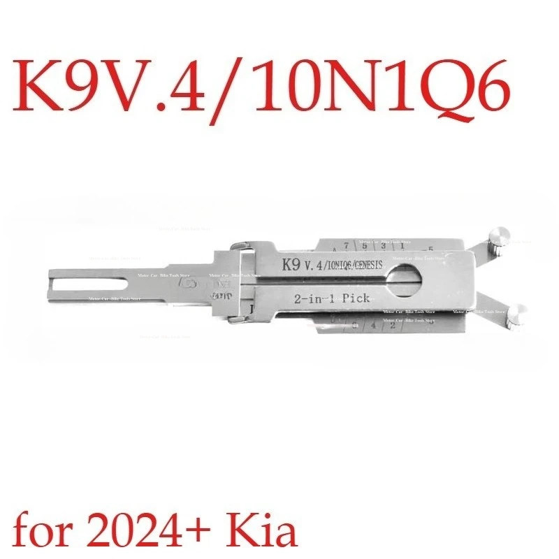 

2026 NEW Lishi 2-in-1 Pick/Decoder for 2024+ FOr Kia/Hyundai/Genesis W/CUTOUT K9 V.4 LOCKSMITH TOOL Locksmith Tools Car Ganzua