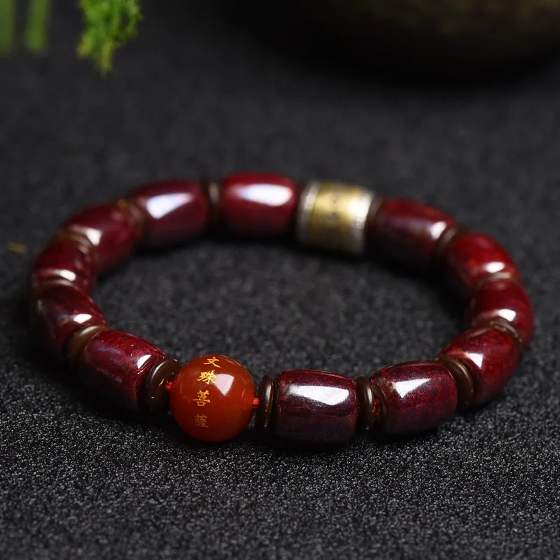 Natural Stone , Premium Transfer Beads, Tiger Zodiac, Men'S And Women'S Bracelet
