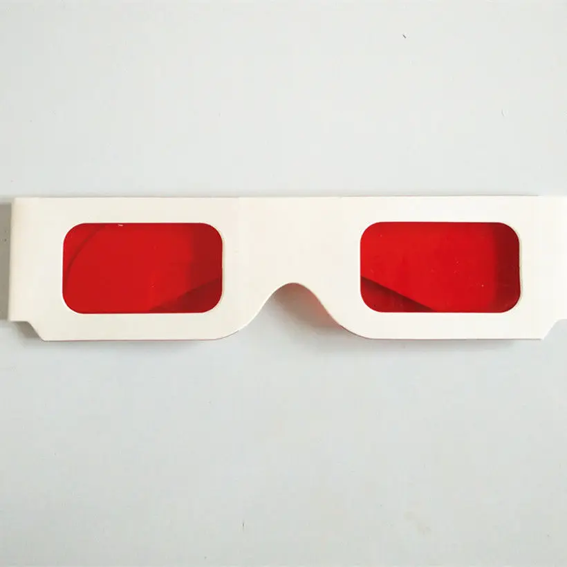 20 قطعة نظارات سر فك الأحمر-الأحمر/الأخضر-الأخضر/الأزرق-الأزرق عدسة ترشيح الأبيض طوي إطار نظارات ثلاثية الأبعاد ل سويب