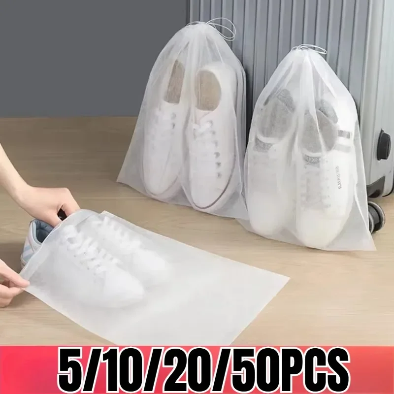 5/10/20/50PCS Shoe Storage Bag Travel Storage Shoe Bag Portable Home Drawstring Clothing Classification Packaging