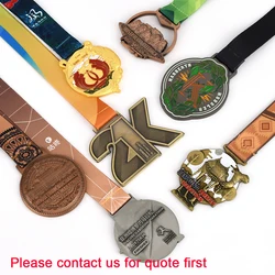 Wholesale Custom Medal 3d Marathon Running Medal Gold Medals Football Taekwondo Skiing Sports Medals Souvenirs Design Your Own