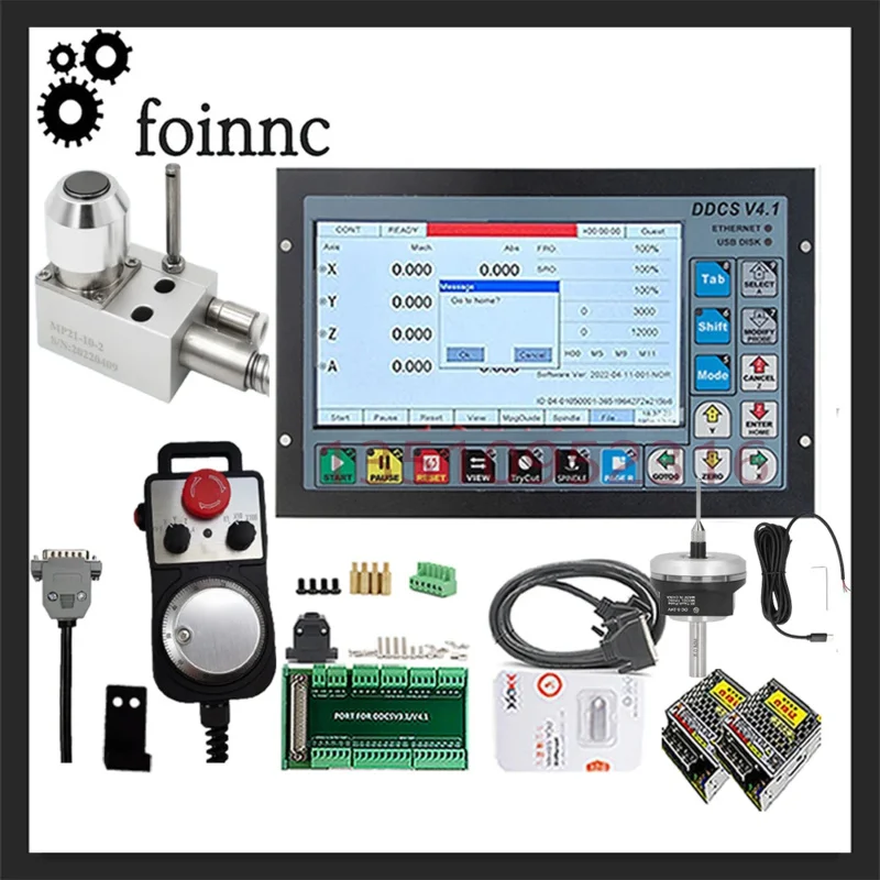 Ddcsv4.1 3/4axis Cnc Controller With Mpg Handwheel Plc Controller Supports Tool Setting Instrument Mp21-10-2, 3d Probe