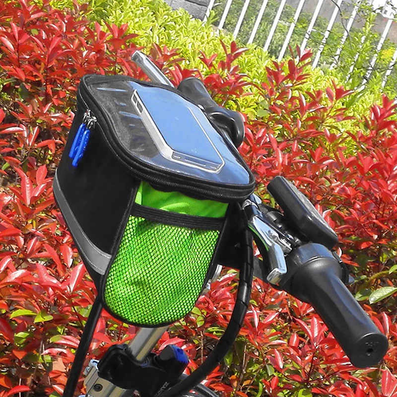 

Сумка на переднюю трубку велосипеда, водонепроницаемая светоотражающая полоса, корзина на руль велосипеда, сумка на переднюю раму велосипеда, аксессуары для велосипеда