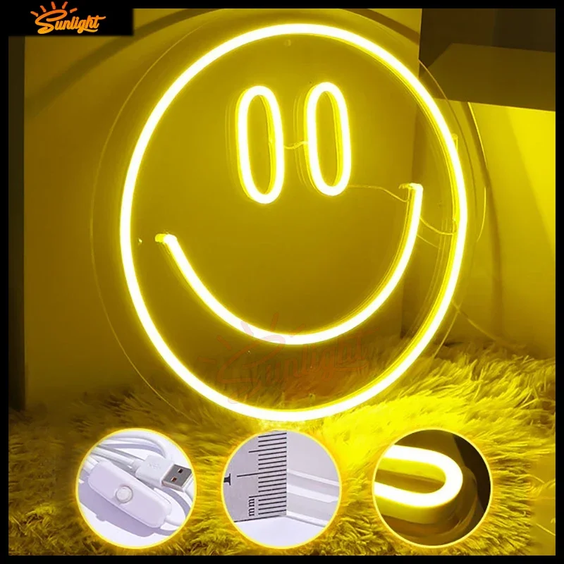 Iluminação LED Flex Neon, Iluminação de parede para decoração, Salão de beleza, Unhas para cabelo, Arte Visual Aberta, Bar, Pub, Clube, 5V, Alimentado por USB