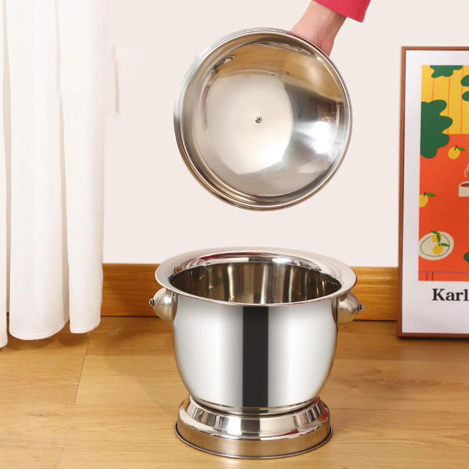 

Potty Urinal Bottle with Lid Handle Urine Pot Night Urine Bucket Chamber Bucket