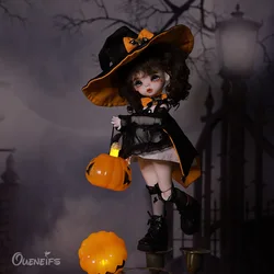 Hugo BJD 1/6 Art Doll 26.5cm In Black Gauze Dress And Yellow Bow Tie YOSD Fantasy Resin Toys