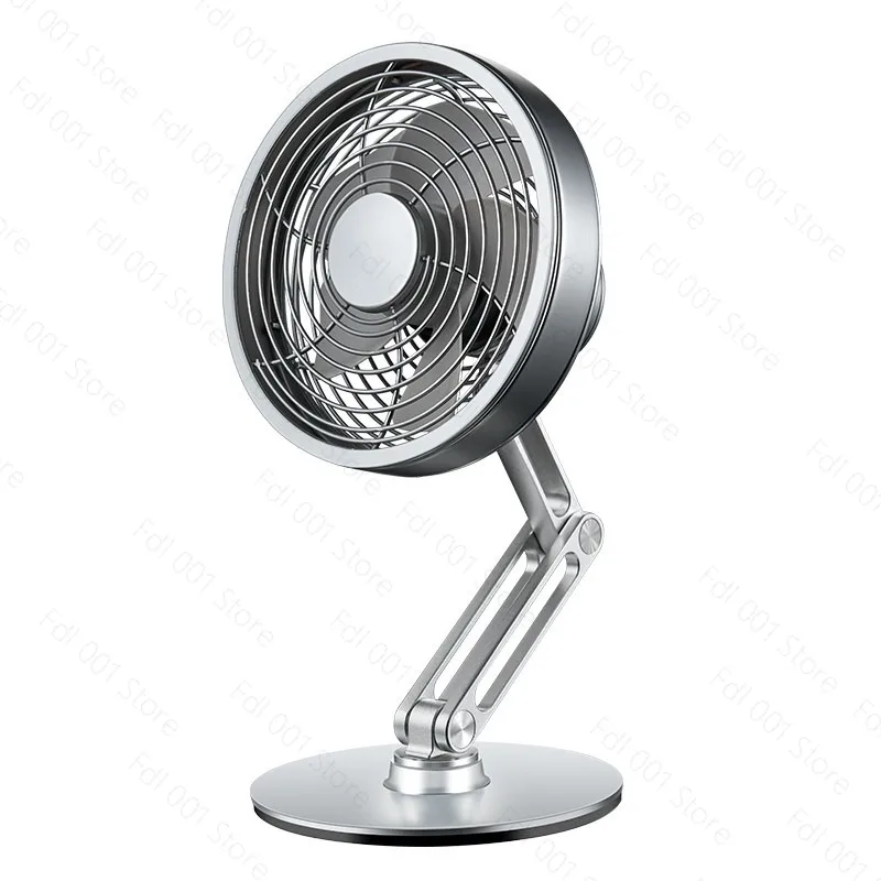 Desktop metal small fan silent foldable bracket usb rechargeable small mini desktop office bedroom portable air circulation fan