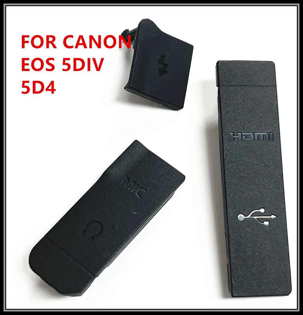 عالية الجودة جديد USB/HDMI-متوافق تيار مستمر في/فيديو خارج الباب المطاط الغطاء السفلي لكانون EOS EOS 5D مارك IV / 5D4 كاميرا رقمية