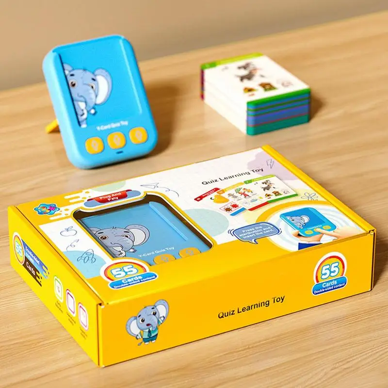 Early Education Flash Card Learning Toy Talking Flashcards for Kid Preschool English Electronic Audio Book Machine Toddlers Gift