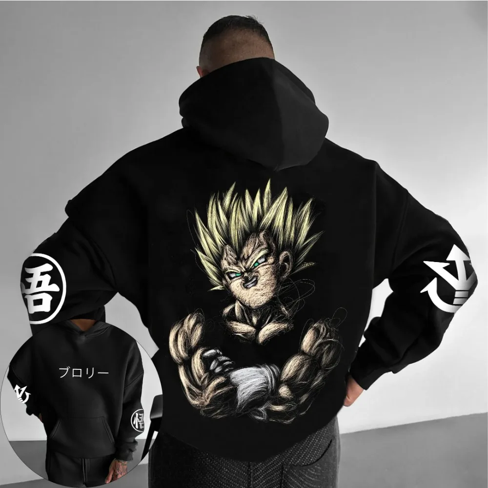 

Summer Hot Selling New Men's Hoodie Anime Dragon Ball Saiyan Printed Men's Hoodie Casual Hoodie Breathable and Comfortable
