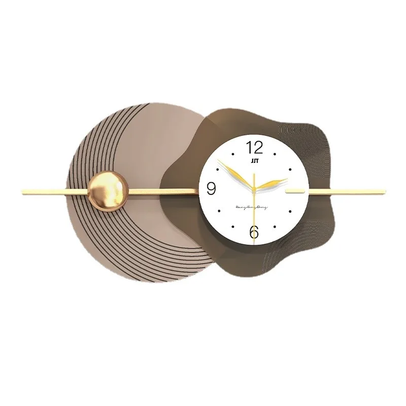 

Modern Wall Clocks Luxury Metal Creative 3d Large Decorative Wall Clock Design Gold Living Room Decorations Metal Art Wall Decor