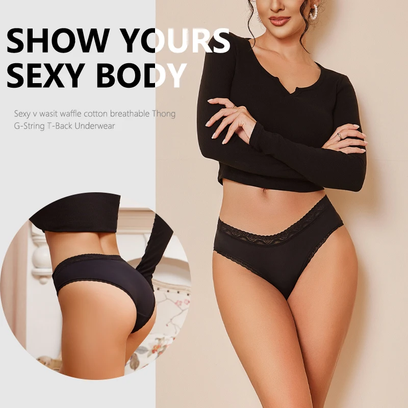 4PCS Women Seamless Panties Feamle Breathable Underwear Solid Color Briefs Sexy Lace Intimates Lingerie Low Rise Girls Panties