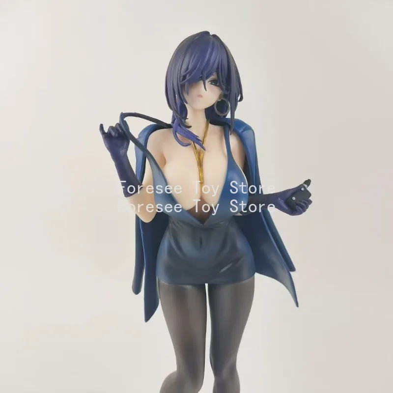 Yokoyama Black Beautiful Girl Figure One-piece Dress Sexy Anime In Stock Collection Model Desktop Ornament Decorations Toys Gift