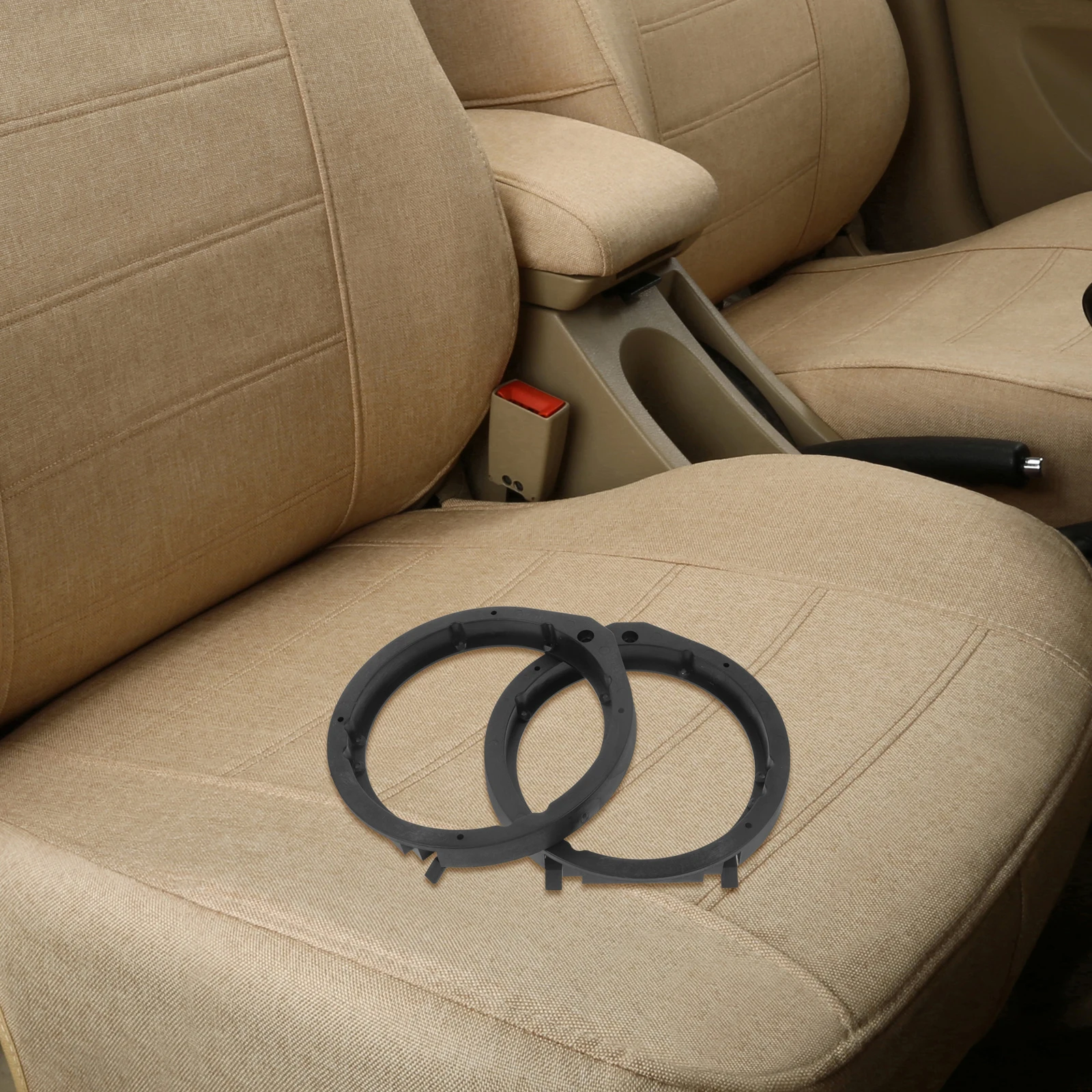 

1 Pair Car Speaker Spacer Ring for 6.5 Inch Adapter Suitable Speaker Modification Lightweight Durable Material Smooth Surface