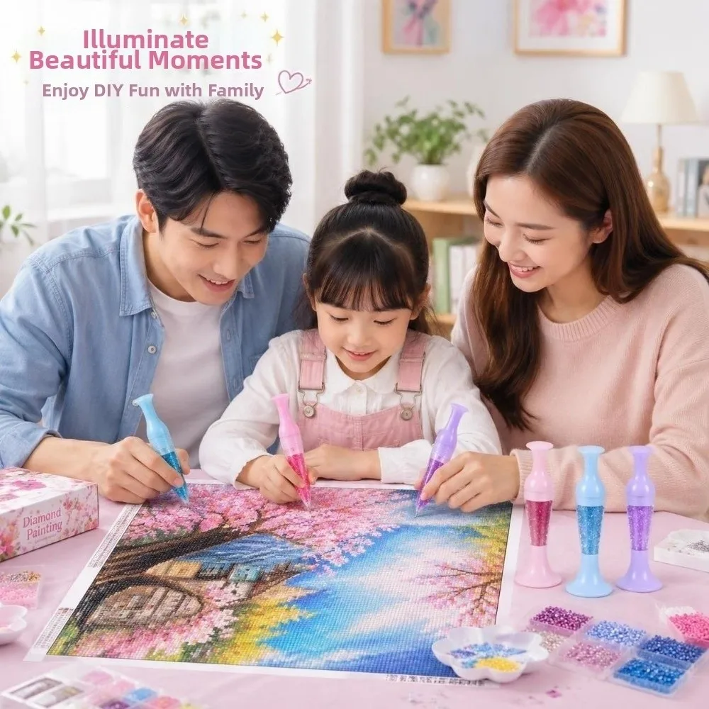 2pcs Multi-Color Diamond Painting Bead Dispenser Universal Ergonomic Press Beaded Tool Precision Portable