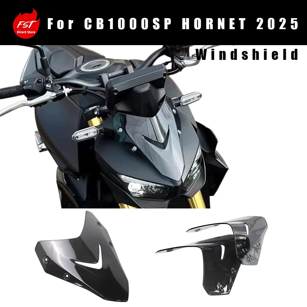 Aftermarket front windscreen, instrument fairing and wind deflector for Honda CB1000SP and Hornet 2025