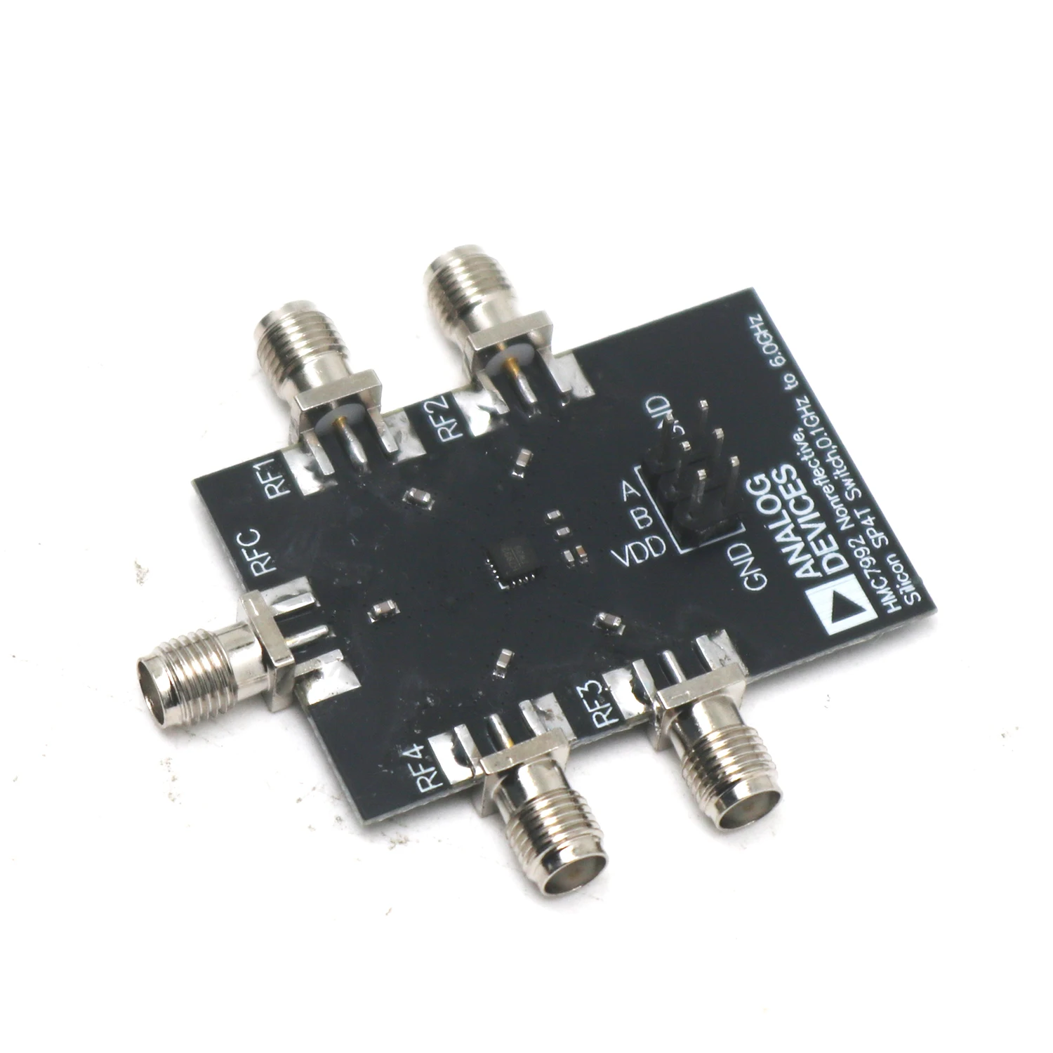 0.1~ 6Ghz HMC7992 SP4T Switch RF Single Pole Four Throw Switch Signal Control F/HAM Radio Amplifier 433M 915M 1090M 2.4G 5.8G